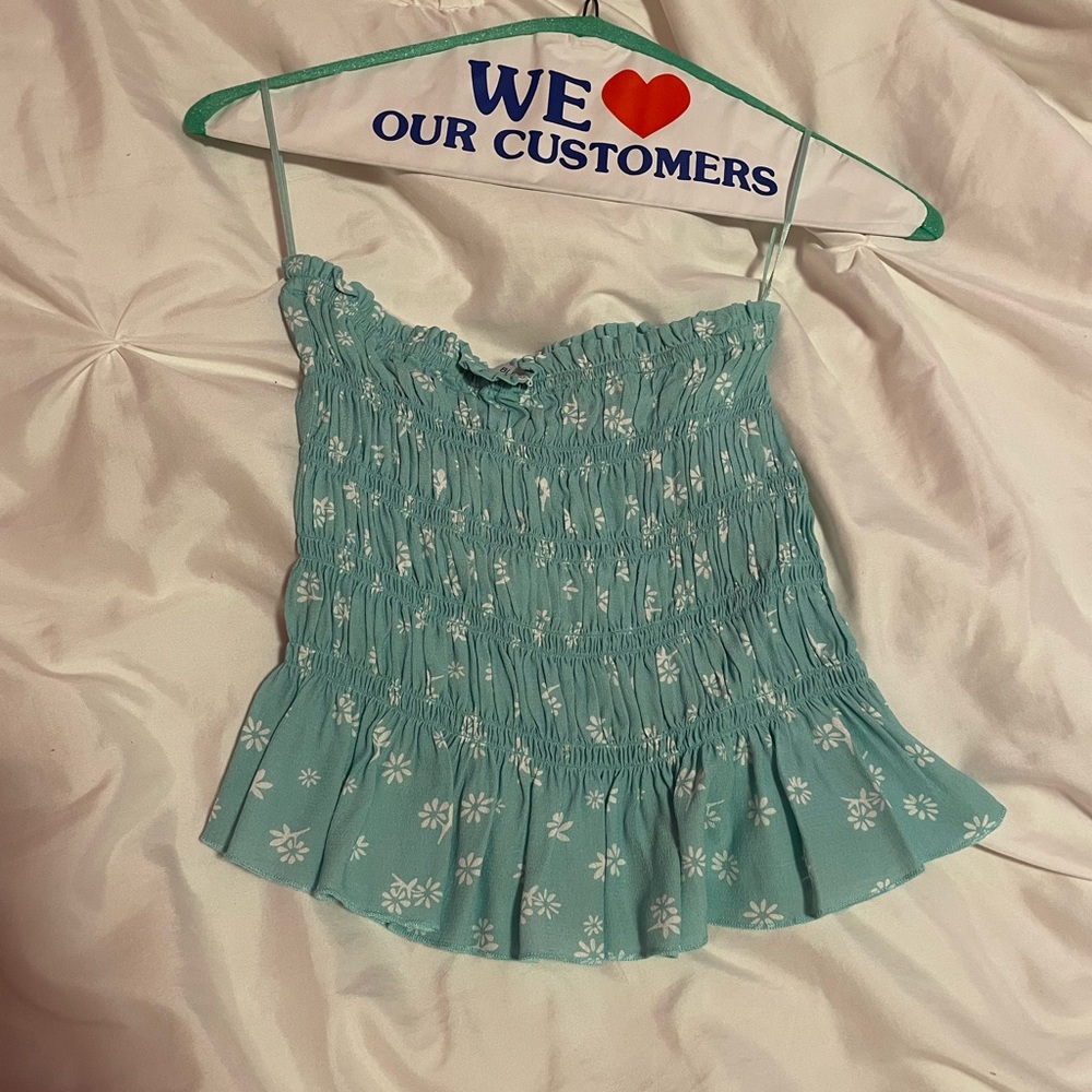 Blue Life Strapless top